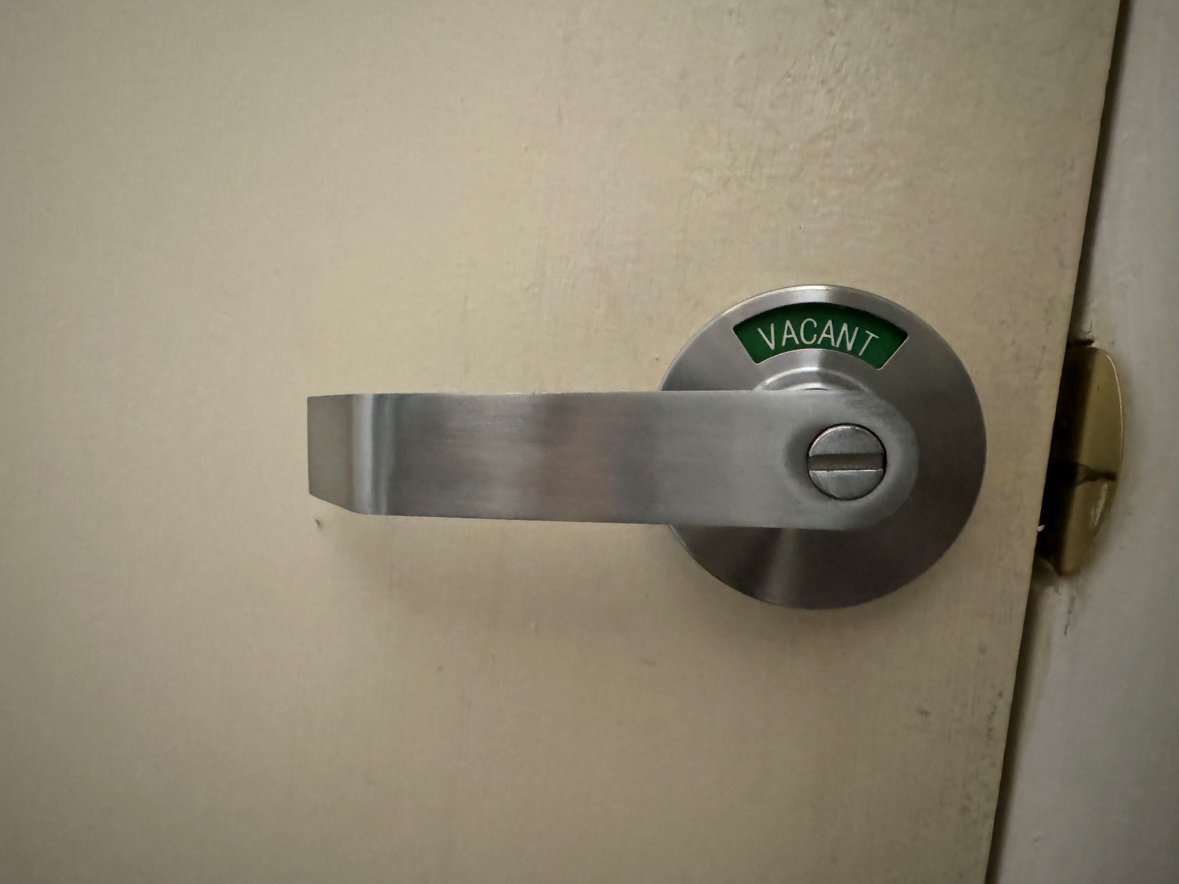 No More Oopsies- Restroom Door Handle with Occupancy Indicator in Santa Ana, California